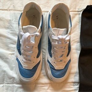 Valentino Blue and White Casual Sneakers
